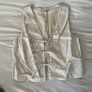 Abercrombie and Fitch tie front top